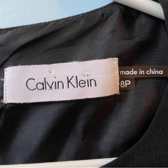 Calvin Klein Sleeveless Black Dress Size 8 - Picture 3 of 4